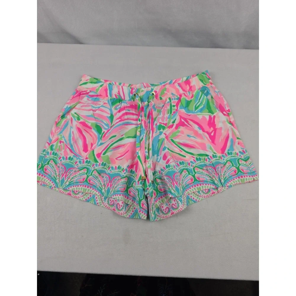 Lilly Pulitzer Katia Short in Croc‎ My World Print Size Small G7